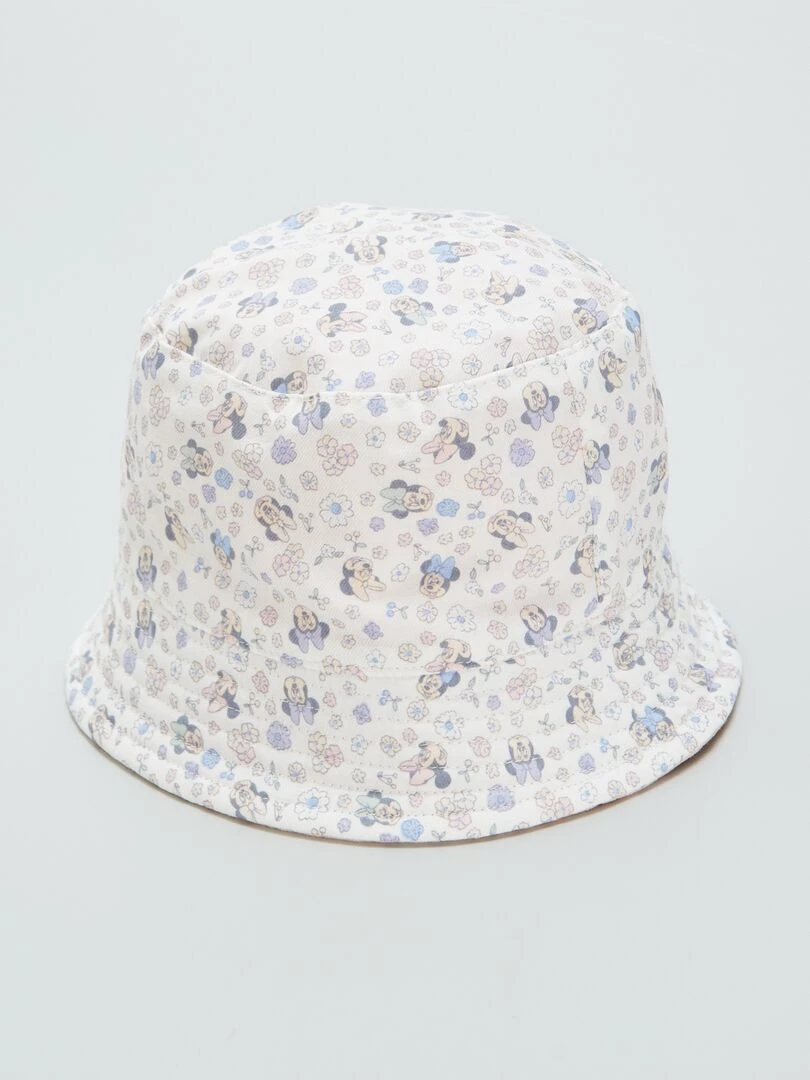 Bob réversible 'Minnie' en coton Rose