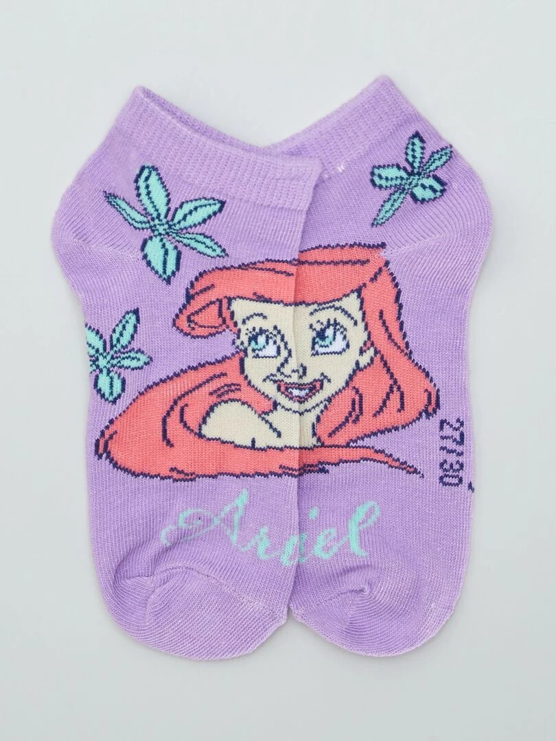 Lot de chaussettes 'Ariel' de 'Disney'   3 paires   VERT