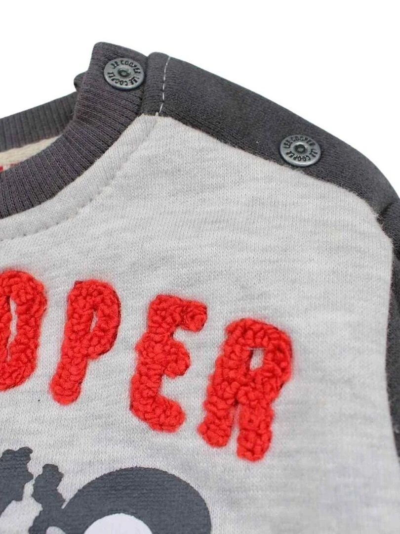 Lee Cooper Ensemble Sweat pantalon bébé garçon Imprimé Logo Gris