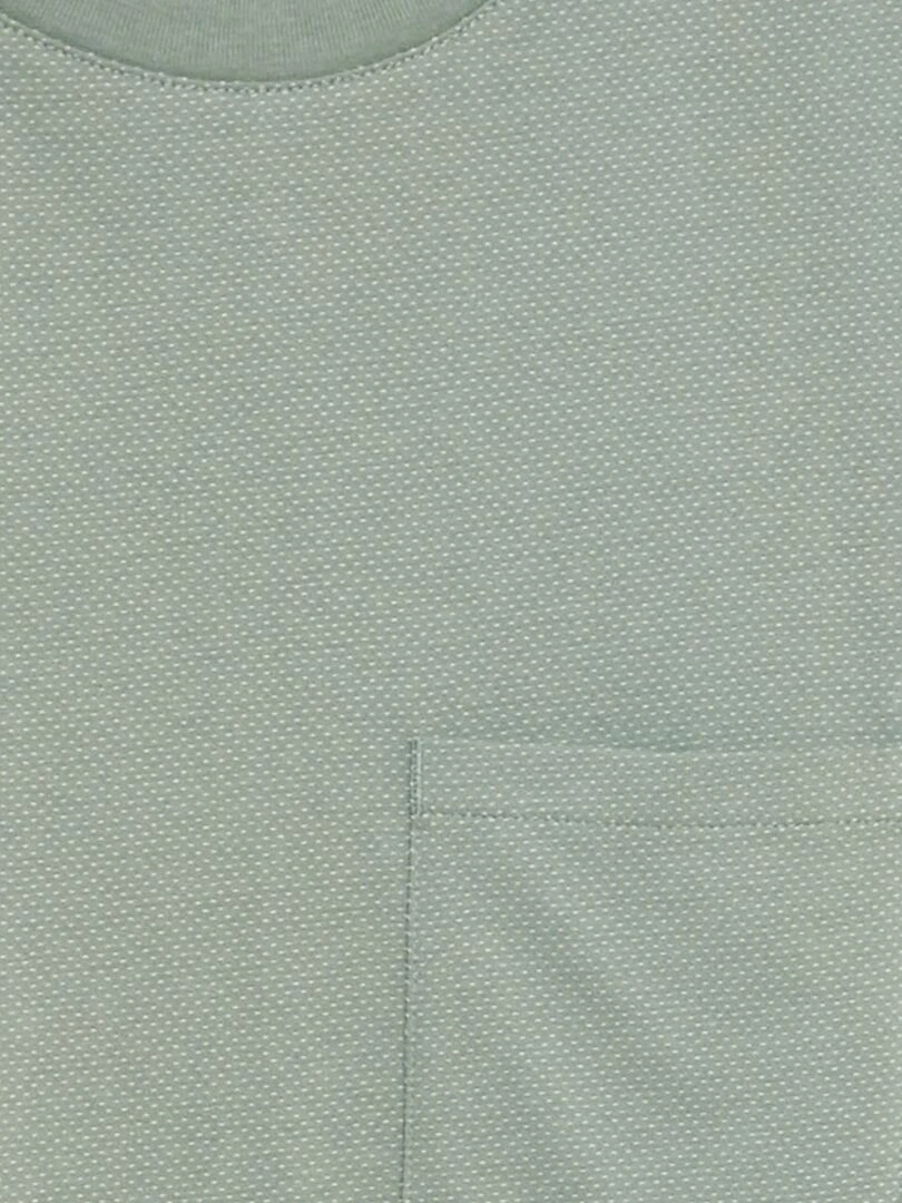 T shirt moucheté à poche poitrine Vert