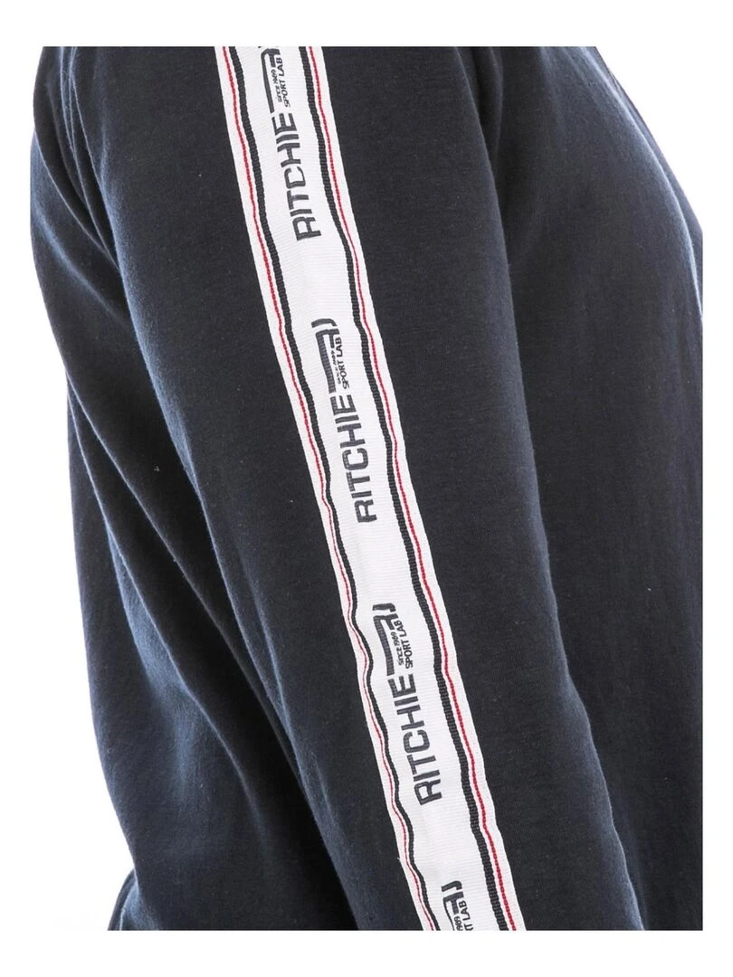 Sweat zippé col montant WAPIAZA   Bleu marine