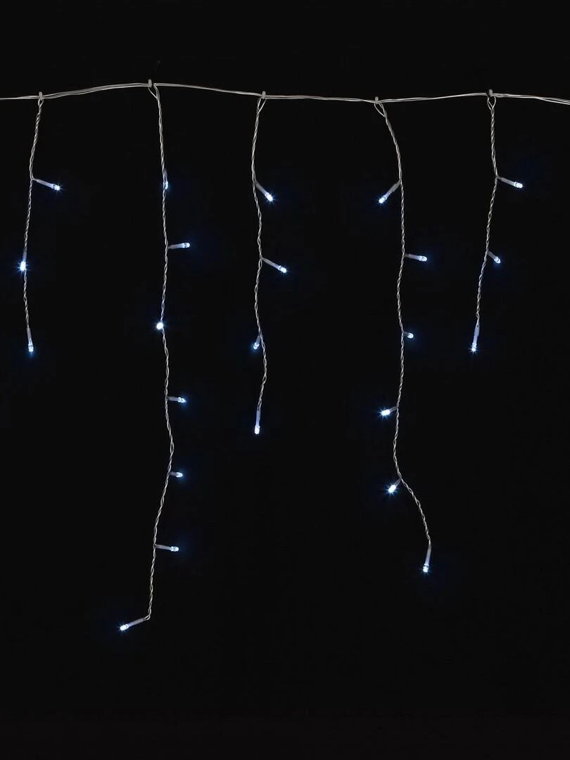 Guirlande Glacon solaire bleu 70 LED Bleu