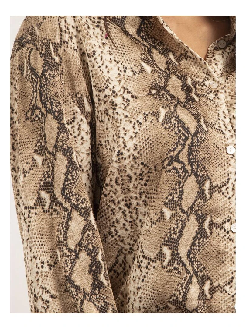 Chemise motifs OTARINA   Beige