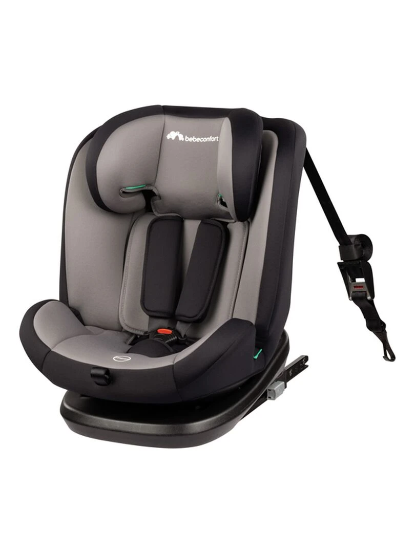 BEBECONFORT Siège auto EverFix i Size évolutif isofix 15 mois à 10/12 ans Gray Mist Noir Gris