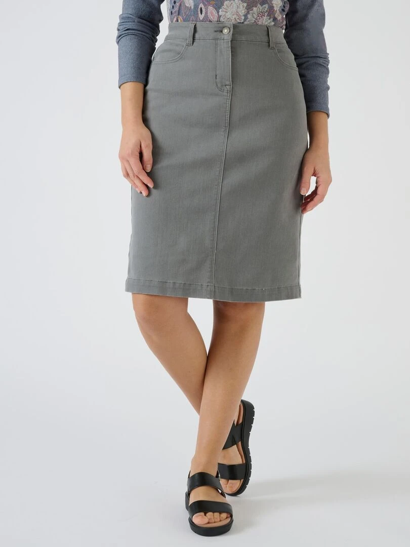 Jupe droite Perfect Fit by Damart Damart Gris
