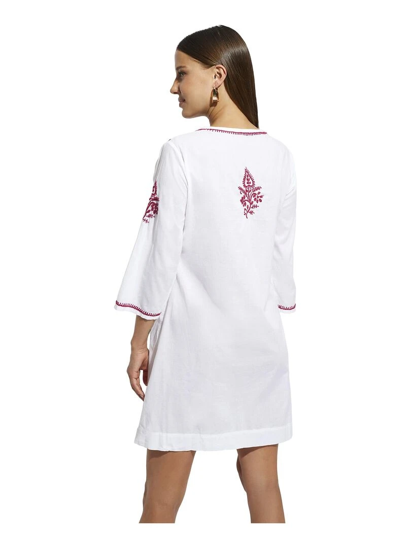 Robe estivale manches trois quarts Daiquiri Violet prune