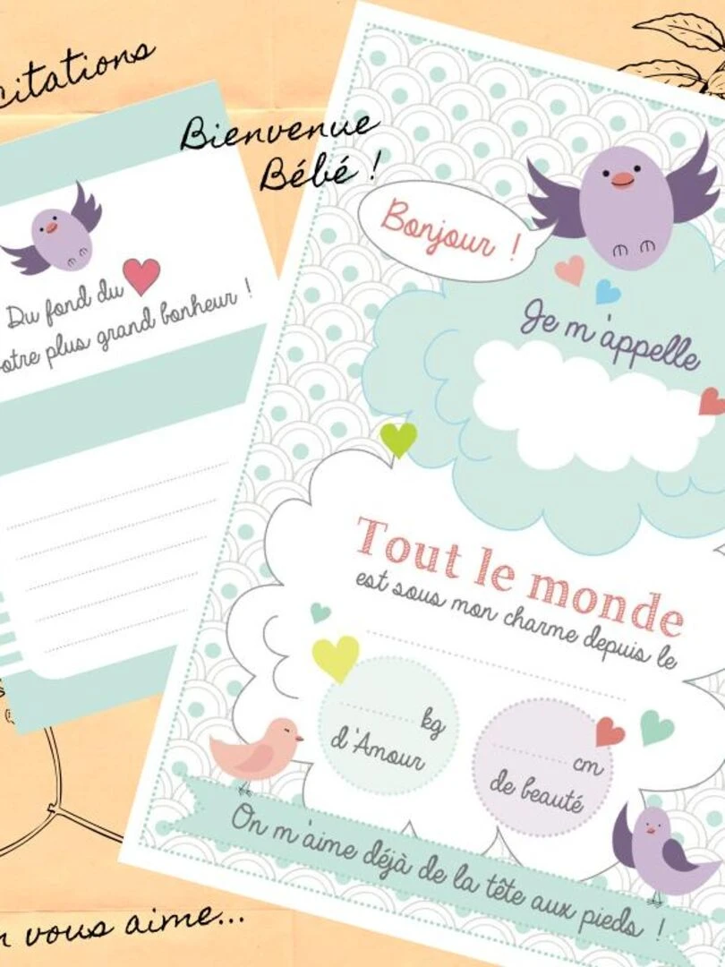 Pack cadeau naissance avec moufles anti griffures Blanc