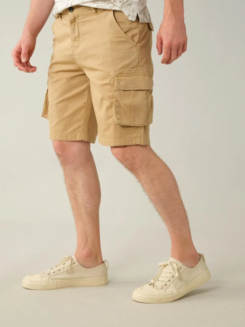 Bermuda casual pour homme 'Deeluxe' Beige coquille