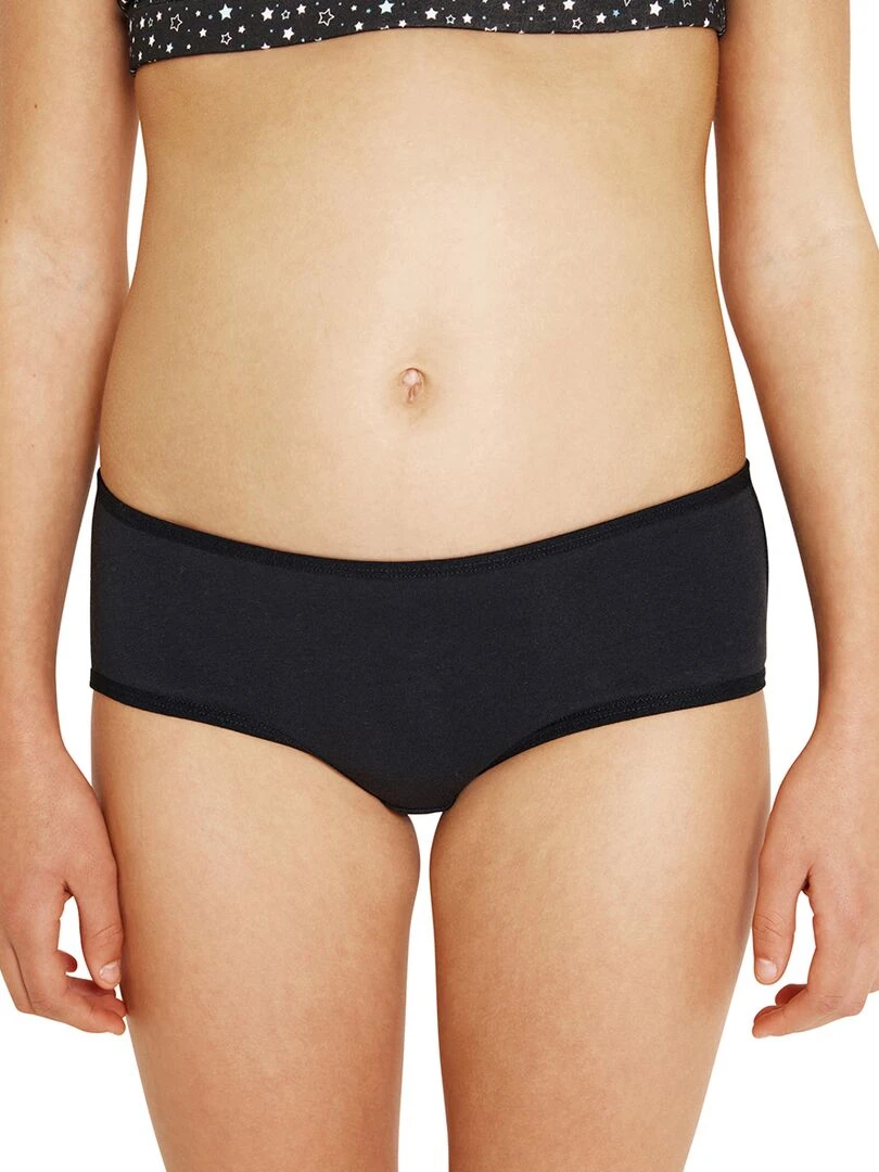 Lot de 3 boxers Girl Mode by   Fille   Blanc Noir