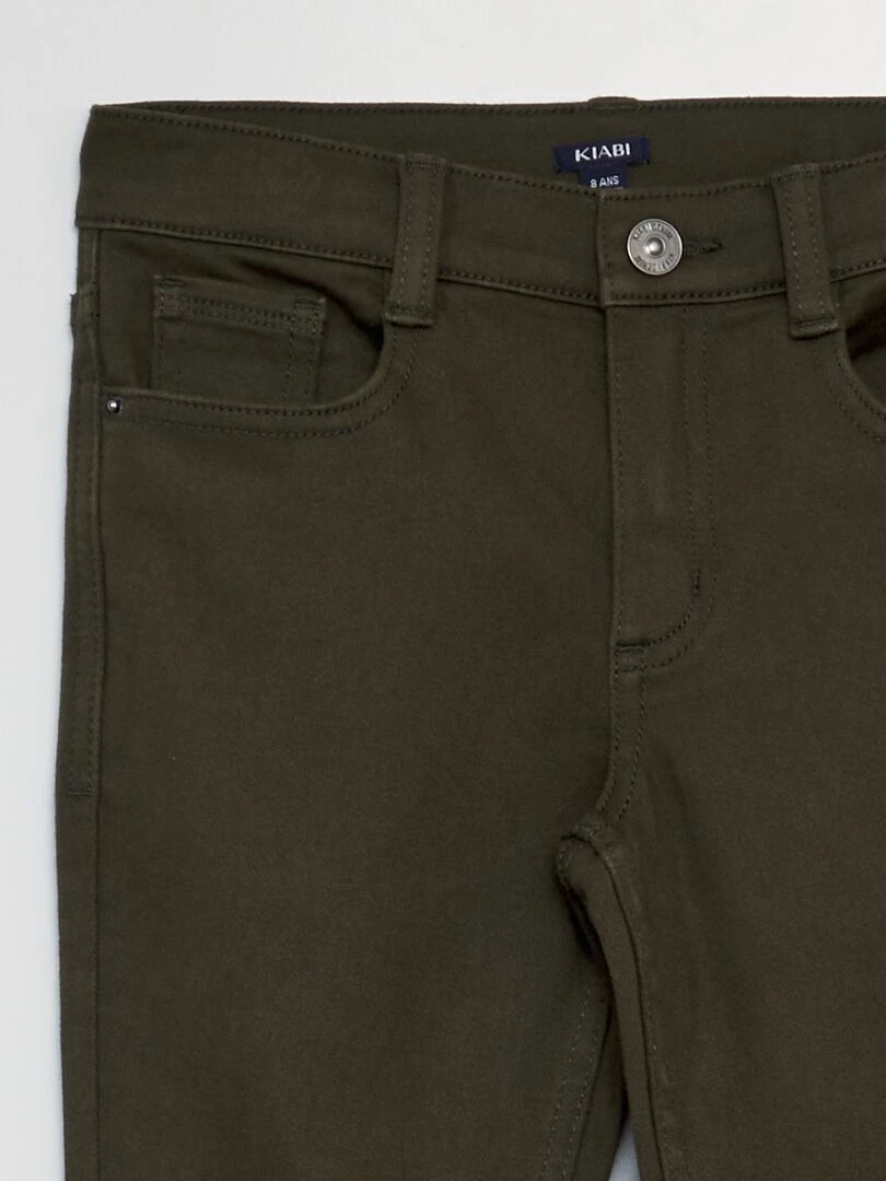Pantalon slim   Kaki