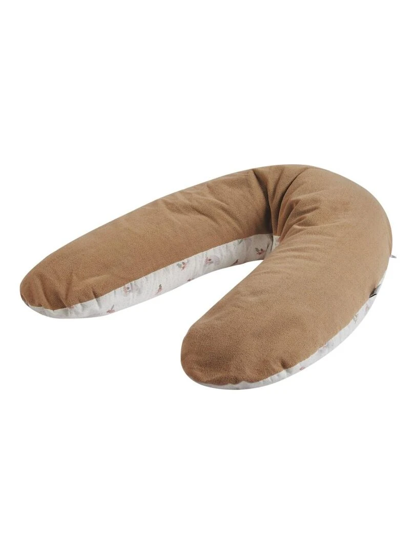 Tinéo Coussin de maternité et d'allaitement éponge noisette Marron noisette