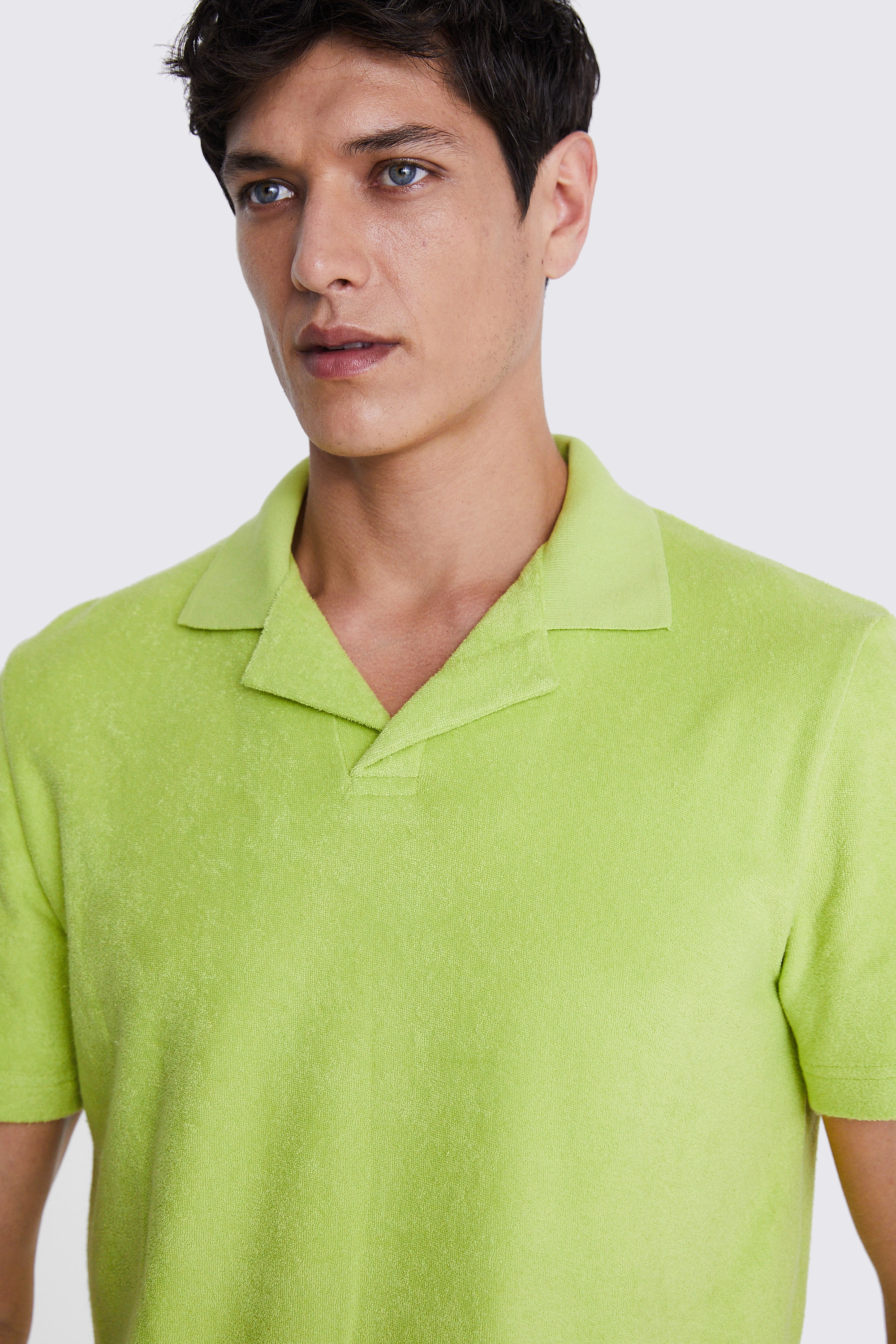 Linen Blend Pink Skipper Polo   Buy Online at Moss