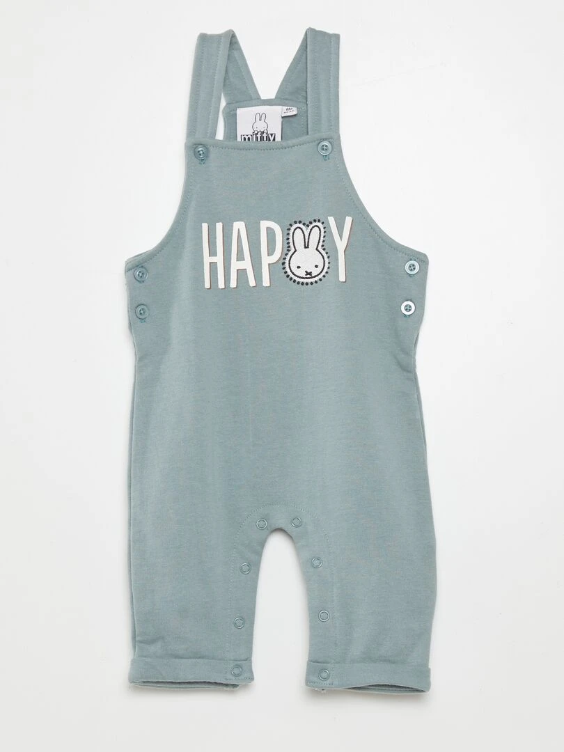 Ensemble salopette + t shirt   2 pièces   Gris