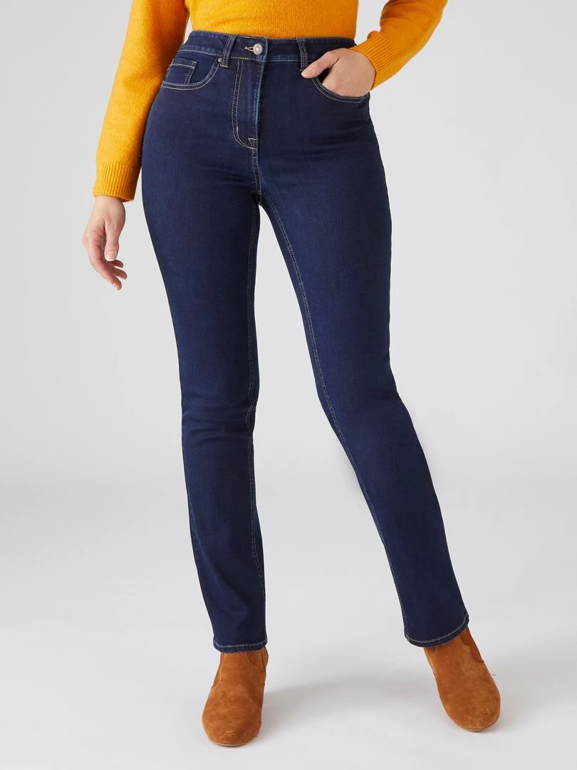 Jean coupe droite Perfect Fit by Damart Damart Bleu