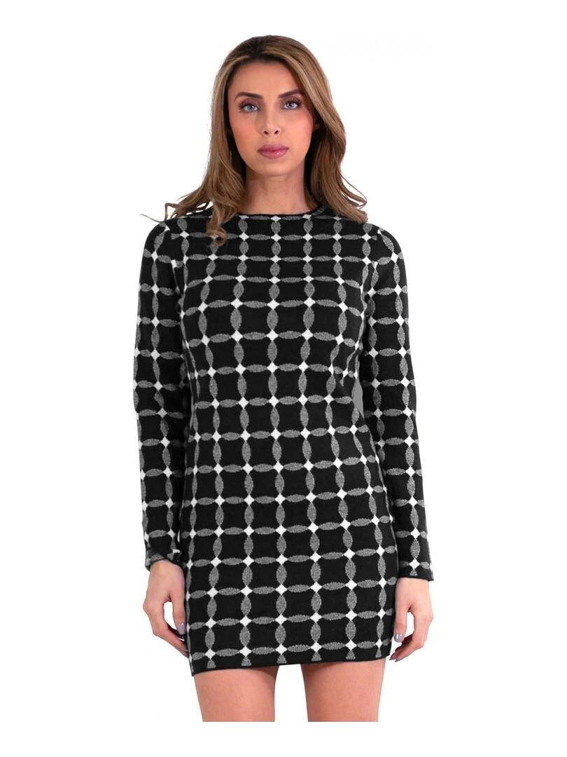 Robe Pull à motifs Kebello Noir Noir