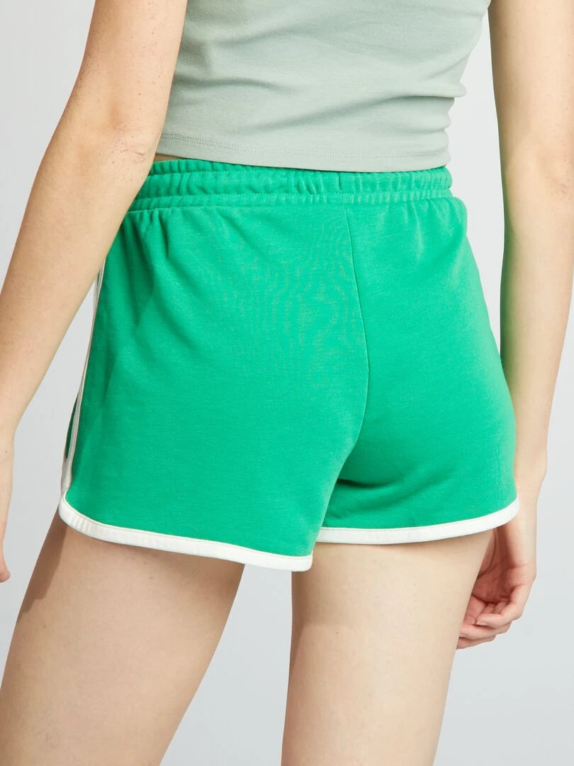 Short américain en molleton   Vert