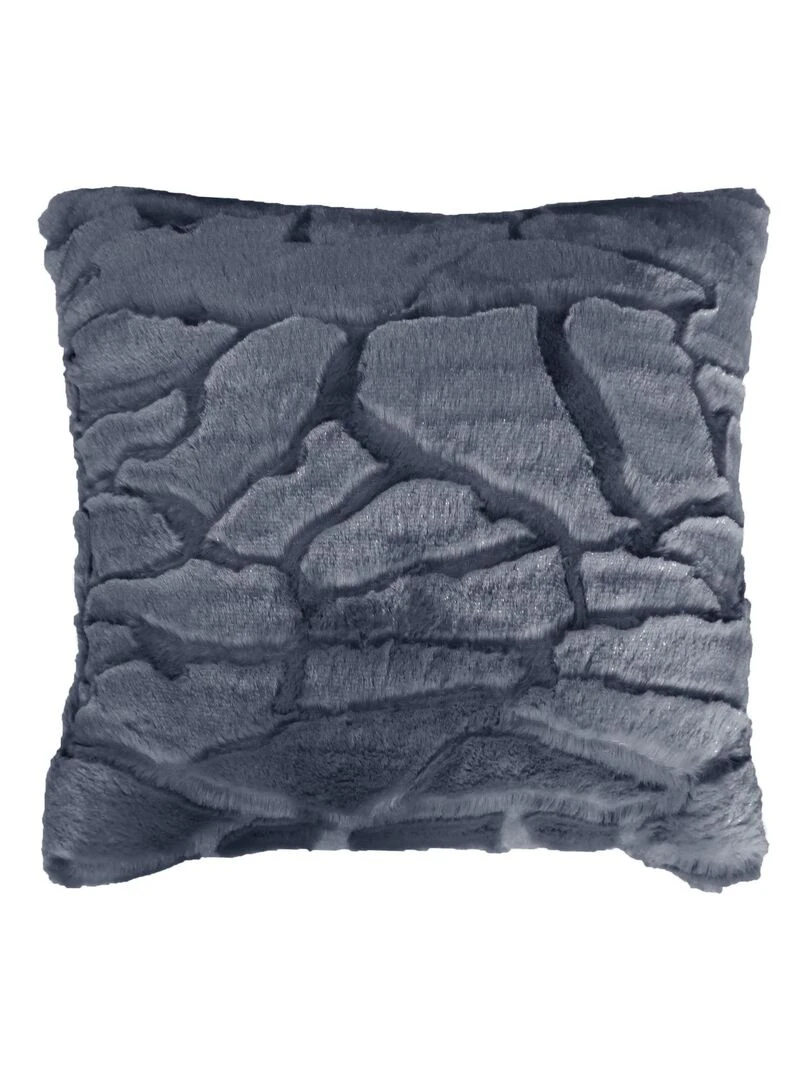 Coussin a poil doux collection Ecaille Bleu