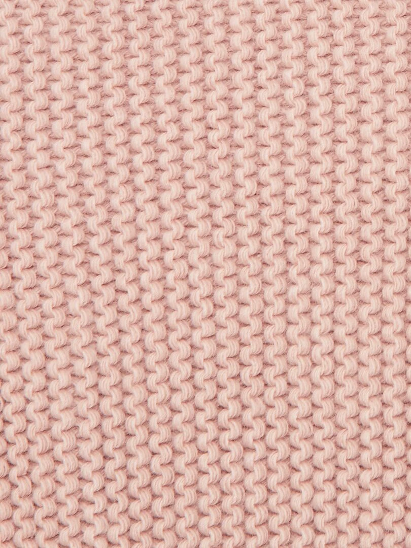 Couverture en maille lourde 'Manufacture de Layette'   Rose