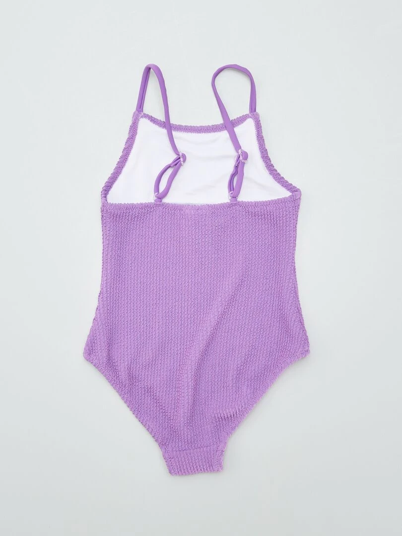 Maillot de bain 1 pièce Taille ajustable Violet