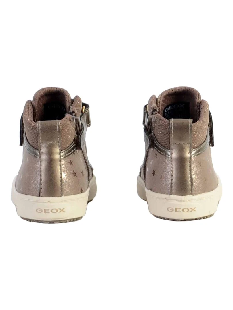 Basket Cuir Geox Enfant Kalispera   Gris