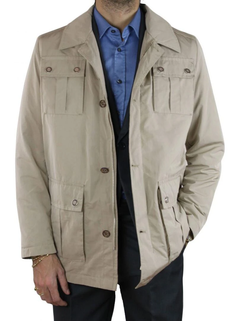 Parka multipoche Pierre Cardin Beige