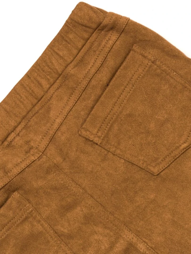 Pantalon Tregging   Suédine Marron  JUMP   'LA FAUTE A VOLTAIRE'   Marron