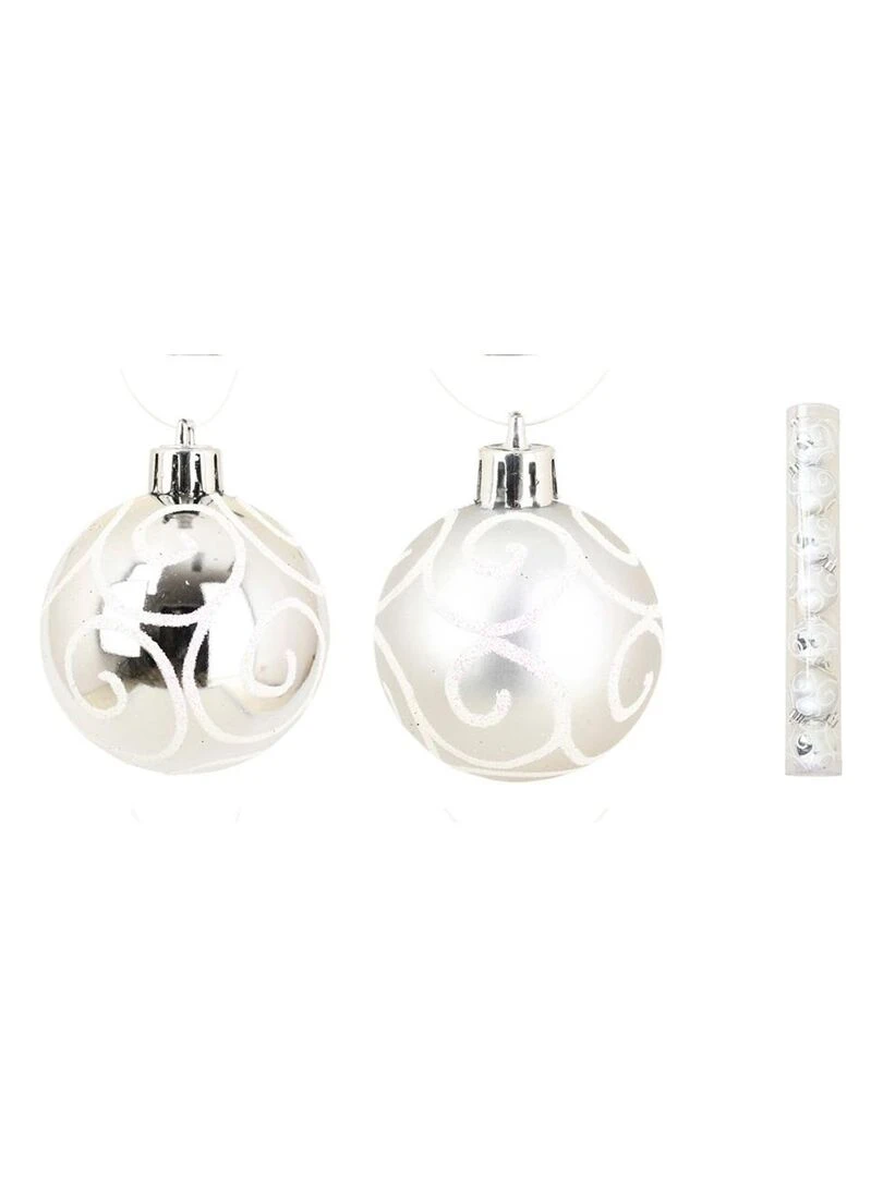 kit 7 boules argent Argent