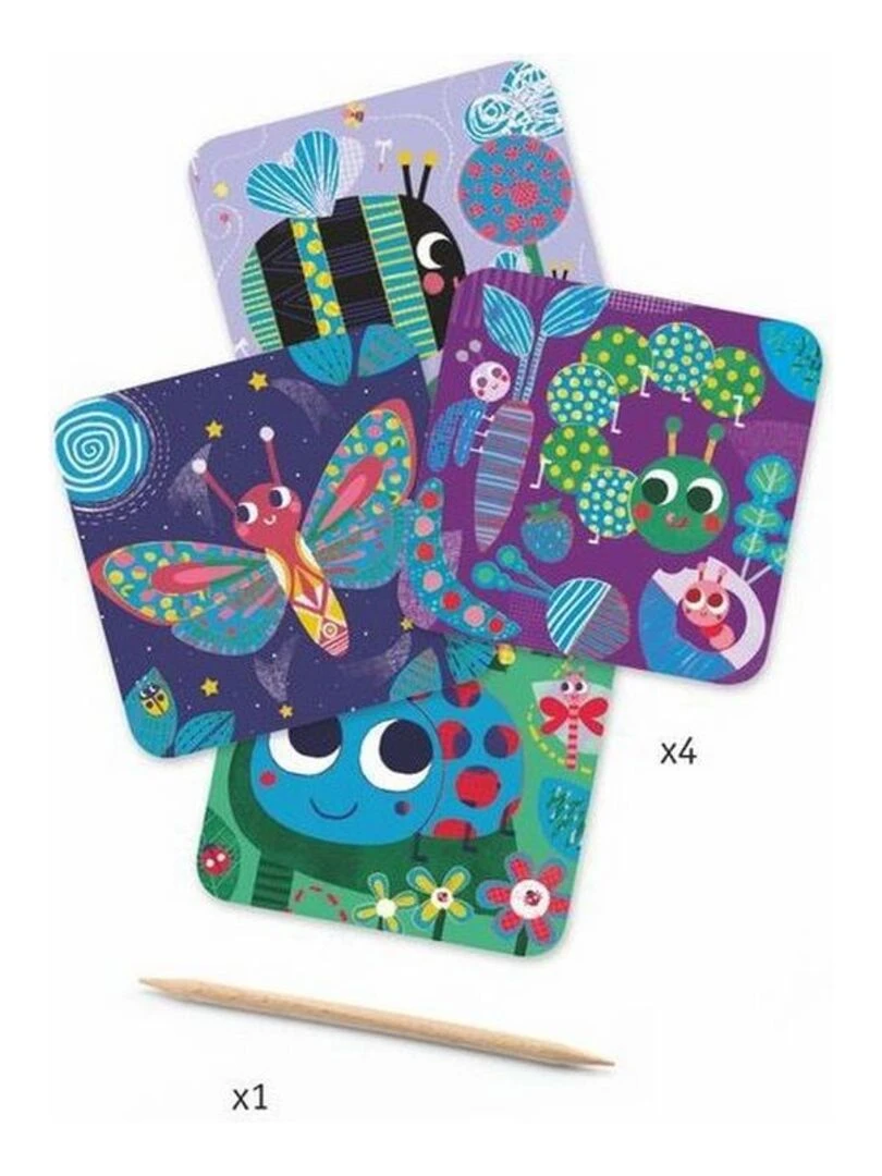 Carte A Gratter Toutes Petites Betes N/A