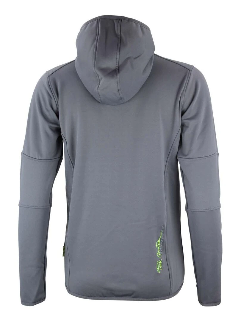 Blouson polarshell garçon ECAMPUS PEAK MOUNTAIN Gris