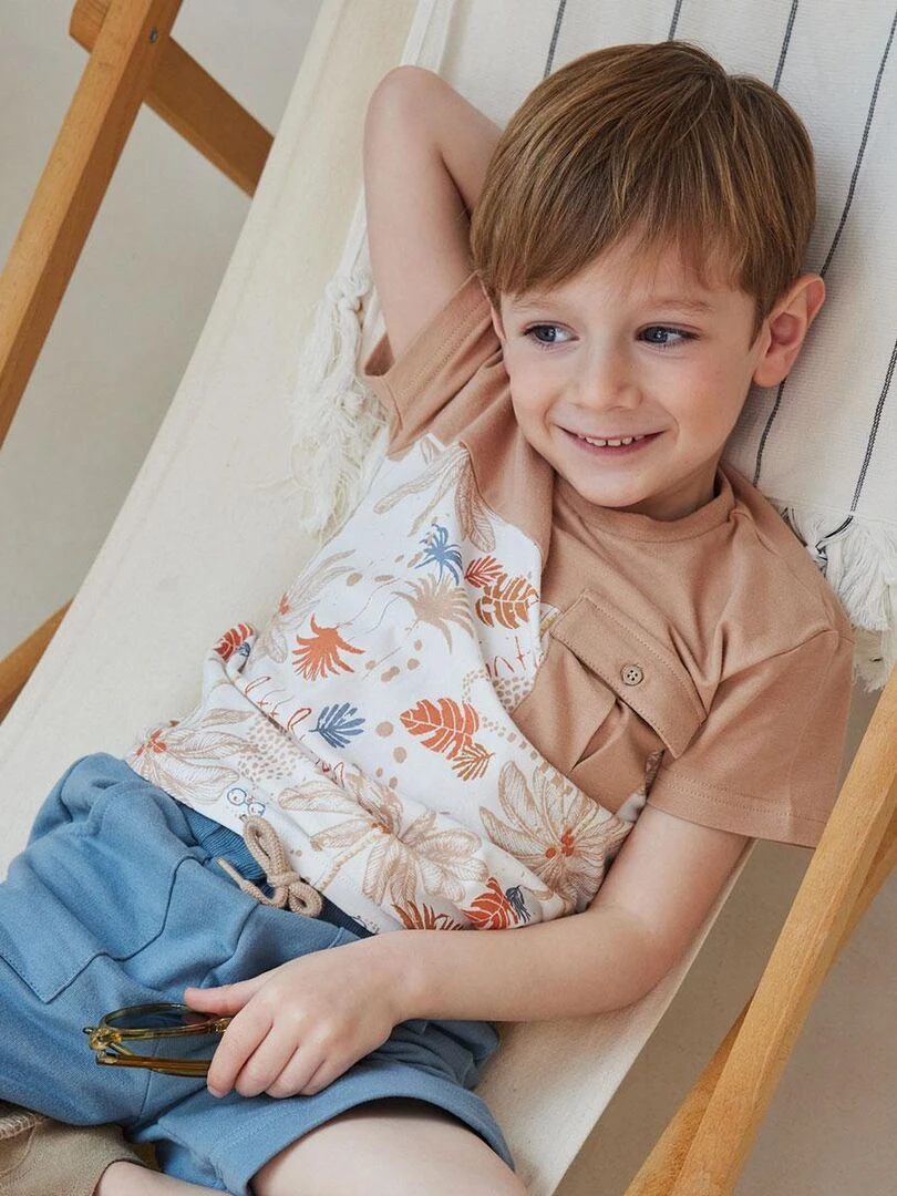 T shirt enfant Bachata   Marron