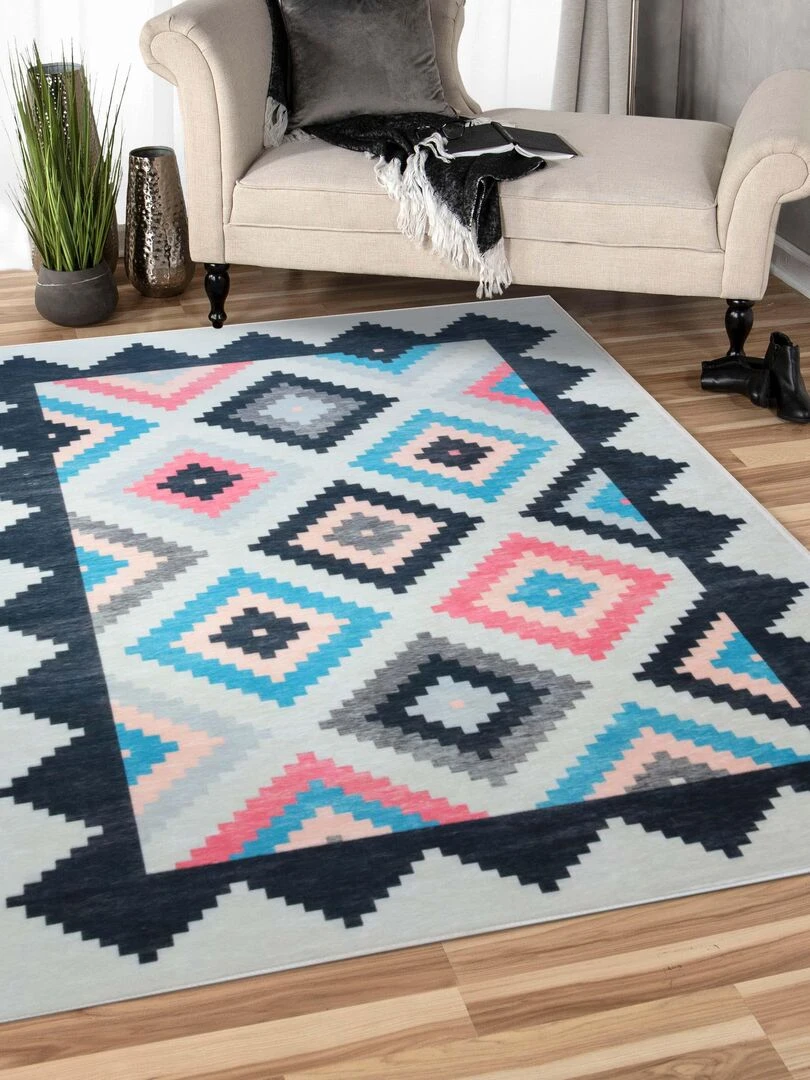 Tapis Losange Multicolore Multicolore