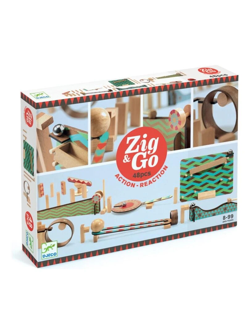 Jeu de construction: Action reaction : Zig & Go : 48 pièces   N/A