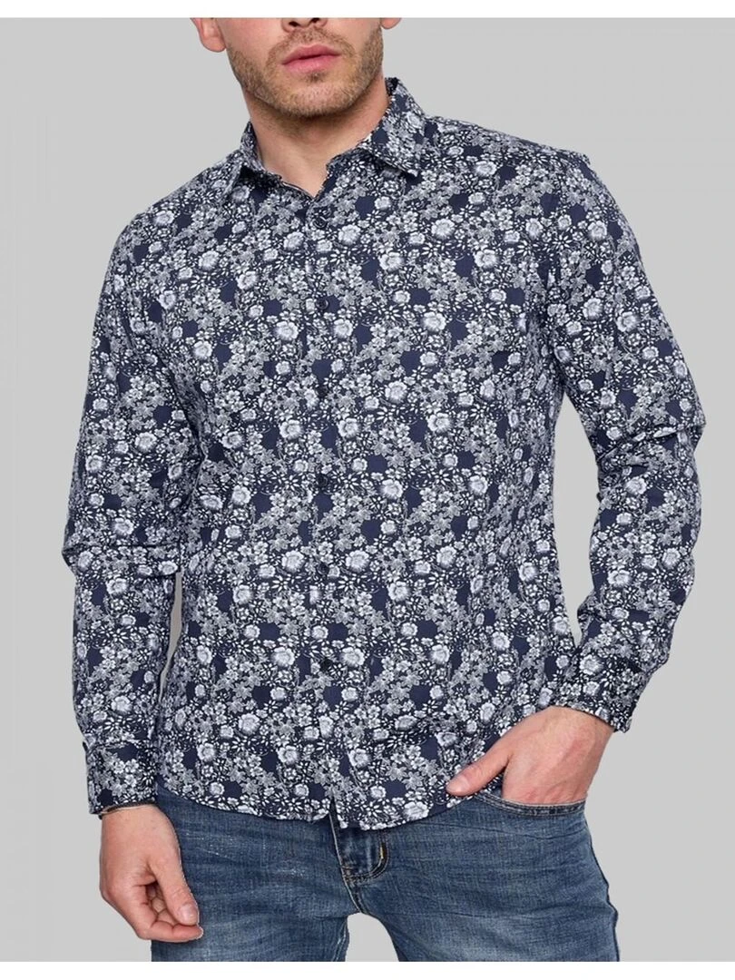 Chemise Kebello Bleu marine