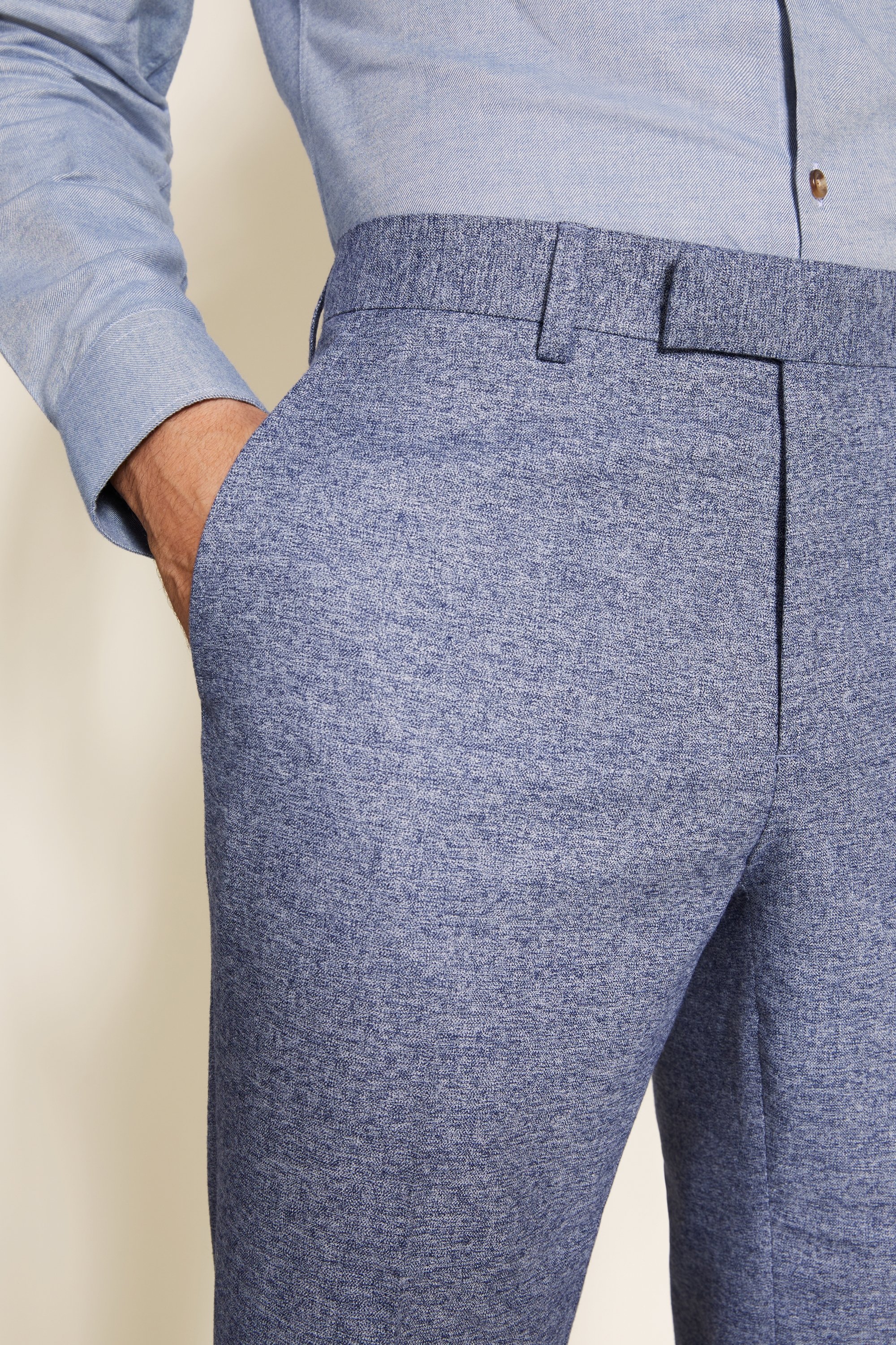 Tailored Grey Check Tweed Trousers   Buy Online at Moss