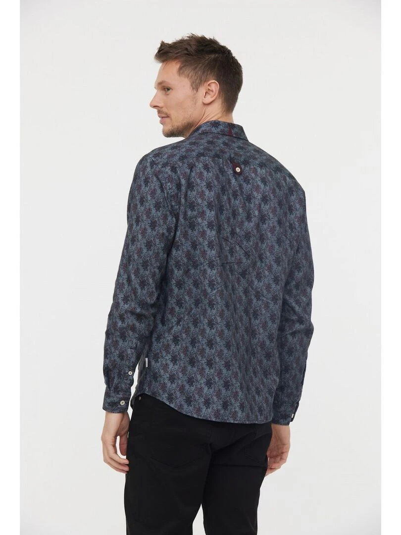 Lee Cooper Chemise manches longues coton regular DOLANO Bleu marine