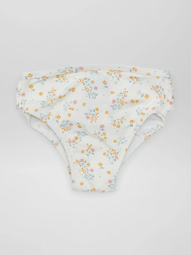 Lot de 2 culottes de bain à volants   Blanc