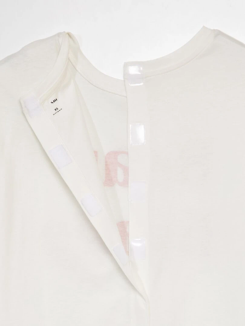 Tee shirt 'Beau Rivage'   So Easy   Blanc/rouge