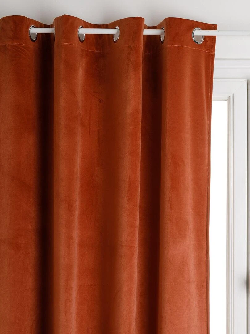 Rideau en velours occultant   Orange