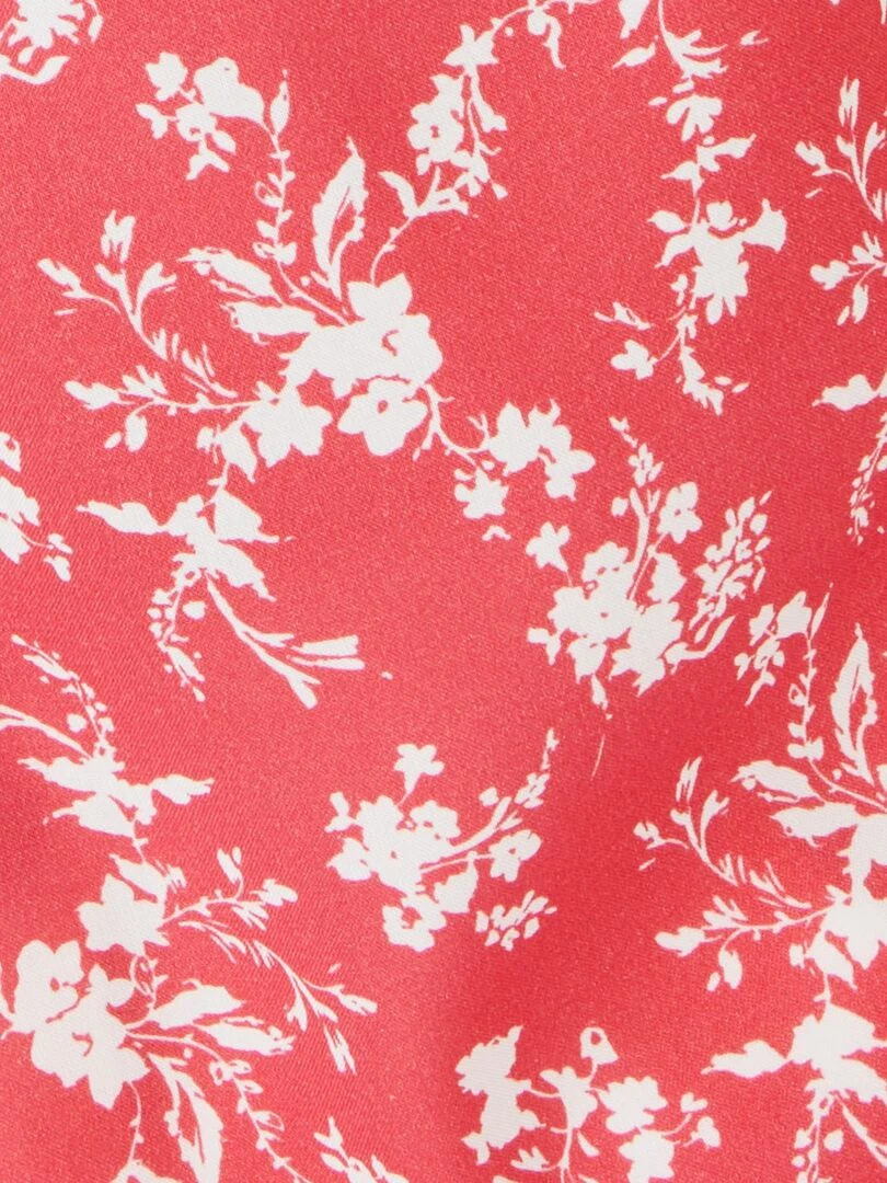 Tunique imprimé floral   Damart   Rouge