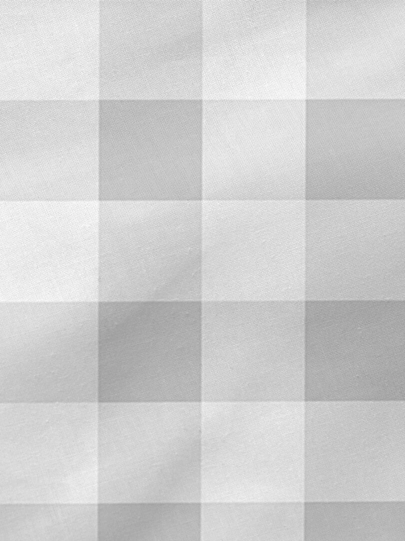 Couchage prêt à dormir Avec rembourrage Vichy "Happyfriday"   Gris Blanc