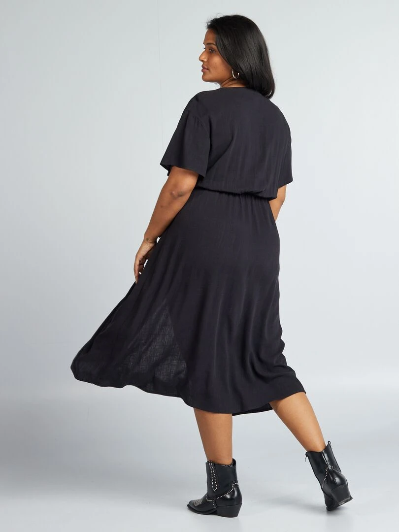 Robe coupe portefeuille noir