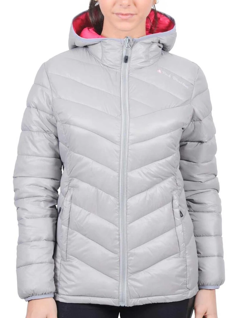 Doudoune fine fille GANSEO PEAK MOUNTAIN Gris