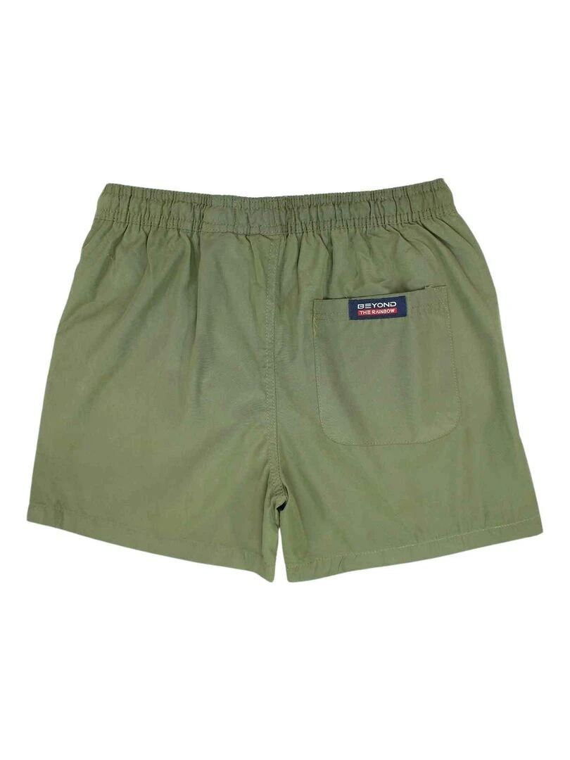 Nasa Short De Bain homme imprimé logo Kaki