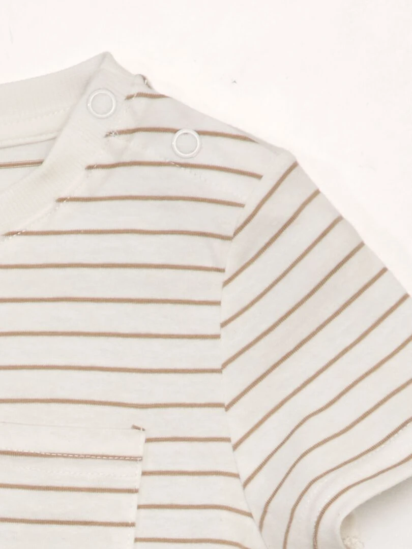 T shirt avec poche So Easy Blanc