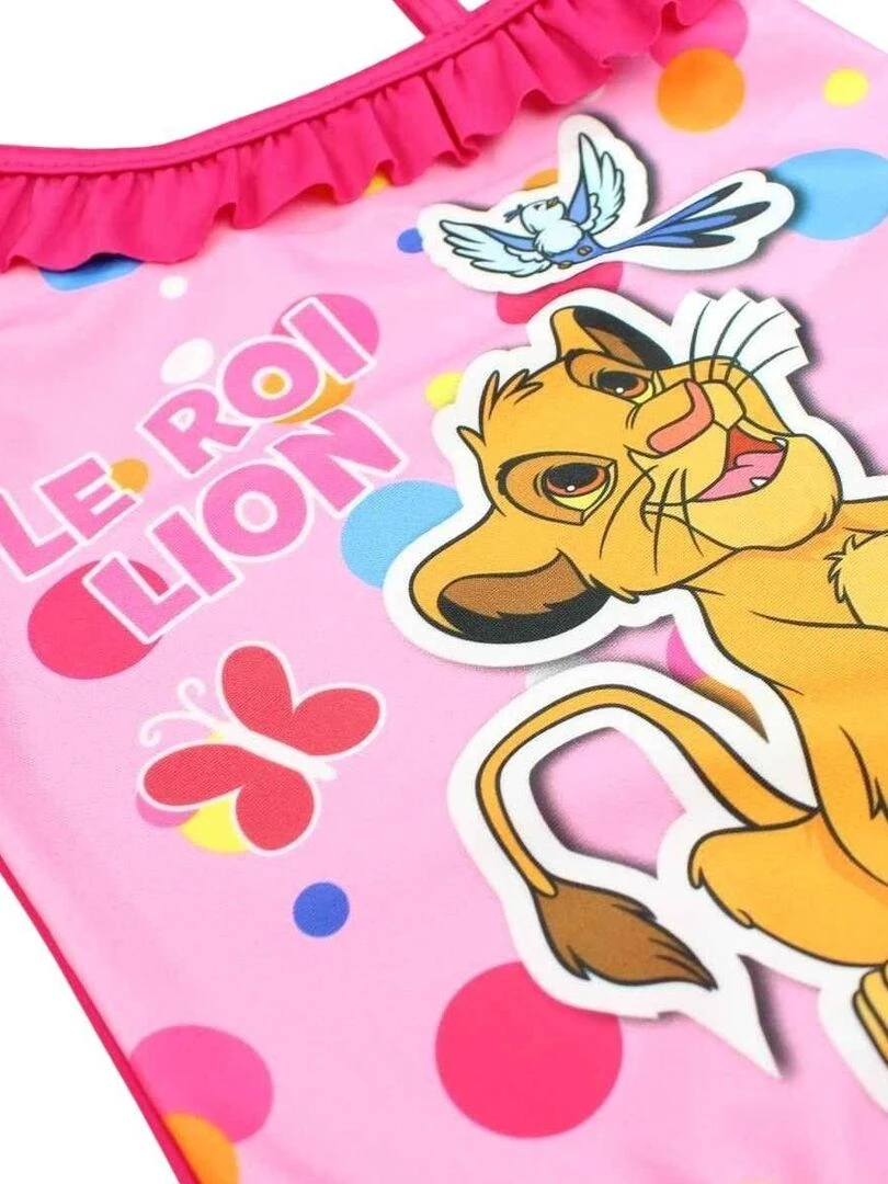 Disney   Maillot De Bain fille imprimé Le Roi Lion   Rose
