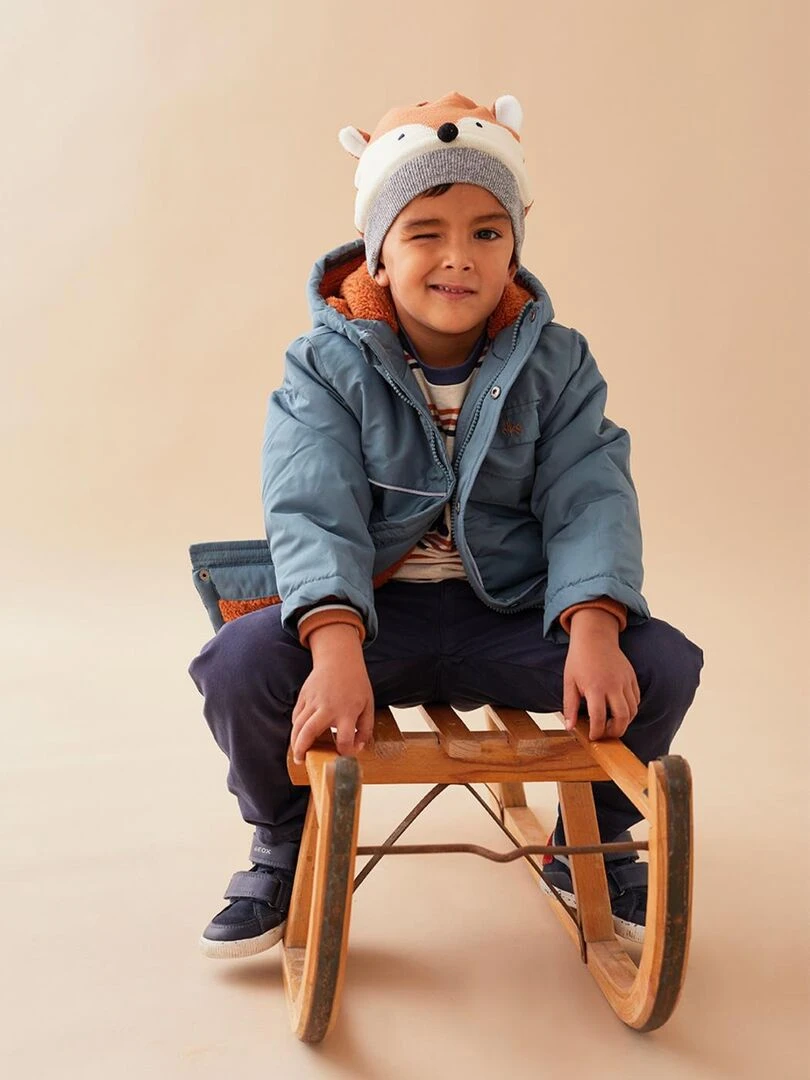 Manteau à capuche Noukie's Bleu