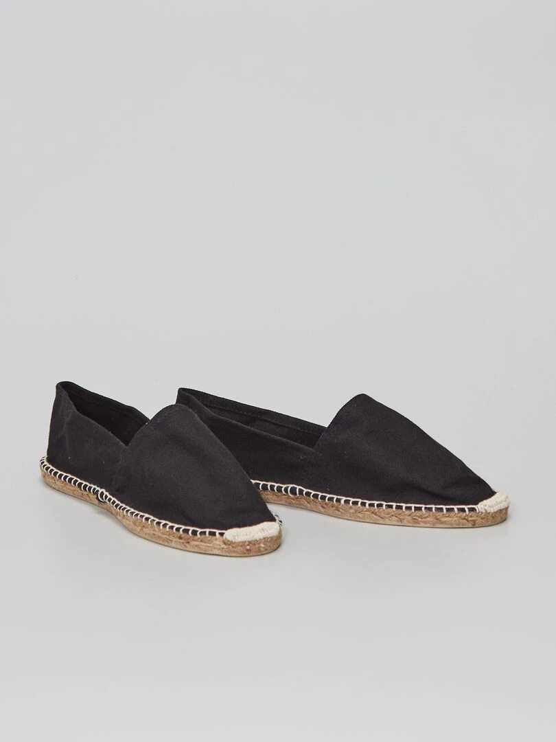 Espadrilles en toile noir