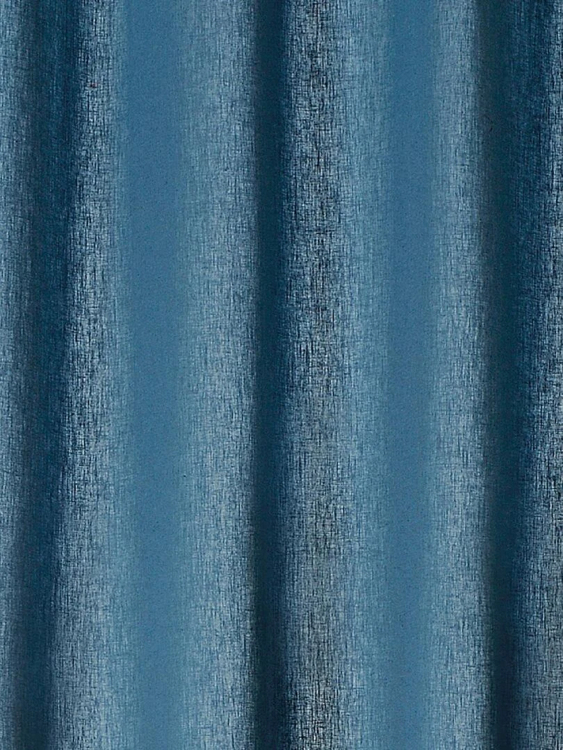 Rideau tamisant en poly/lin   Bleu foncé