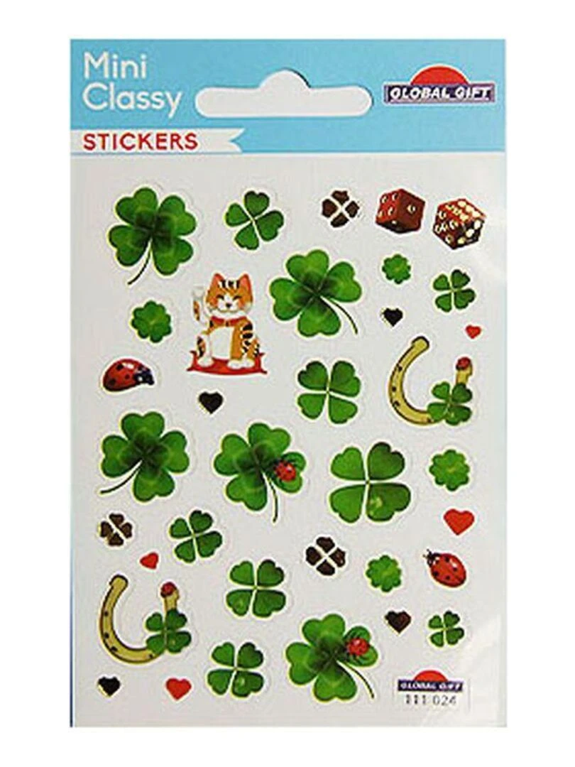 Stickers Trèfles à quatres feuilles   Dorures   1 8 cm   N/A