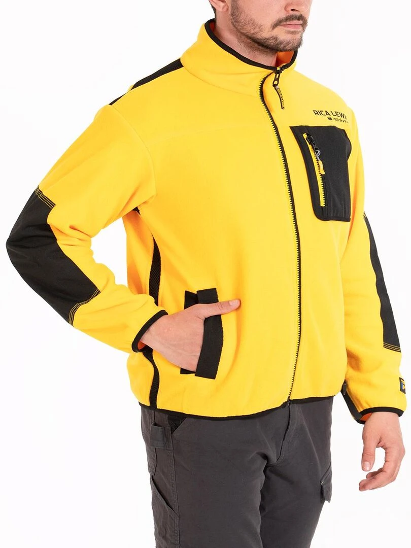 Veste polaire micro aérée WAFT 'Rica Lewis' Jaune